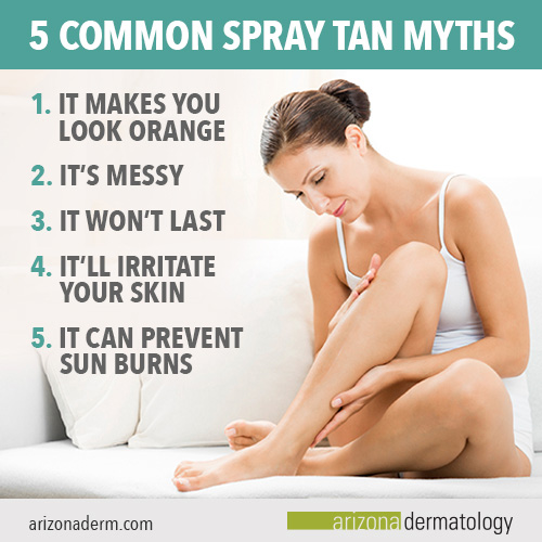 5 Common Spray Tan Myths